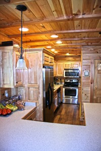 Galley Style Kitchen in Byrne Cabin