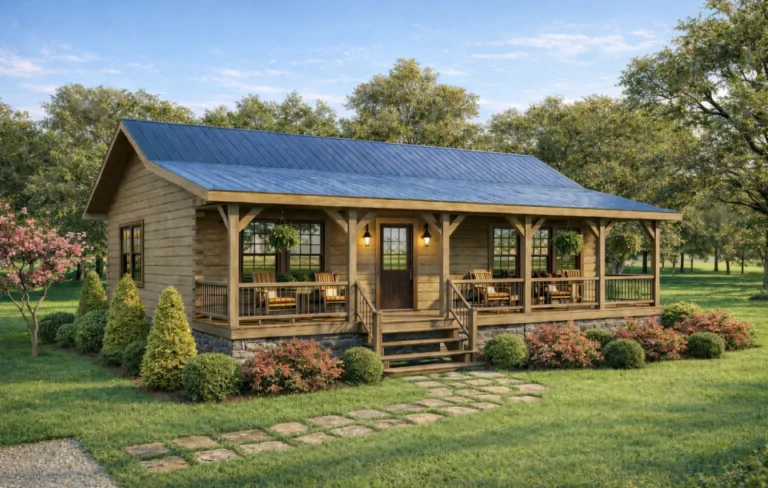 Creekside-2-bedroom-log-cabin-floor-plan-960-sq-ft