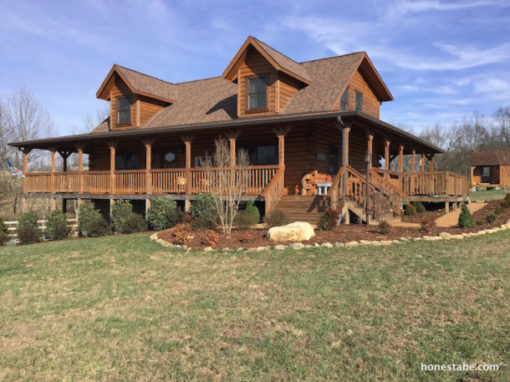 Second Log Home for Apples