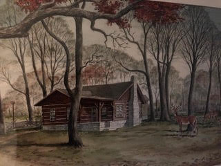 Ostendorf Cabin painting