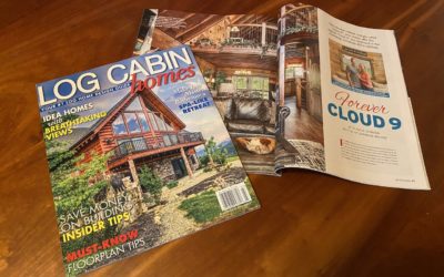 Cloud 9 Cabin is December Cover of Log Cabin Homes