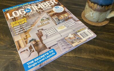 Haven on the Hill on Cover of New Log & Timber Floor Plans Magazine