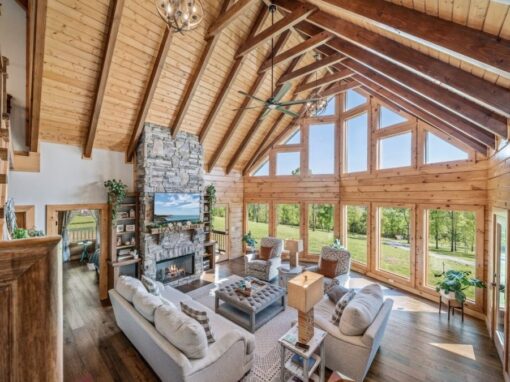 Haven on the Hill Featured in Log Home Living