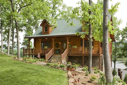 Alderson log cabin exterior