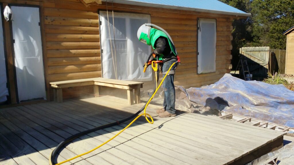 Hofstetter log home resealing