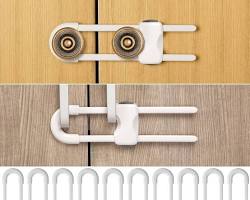 Image of childproof locking cabinets for storing fire hazards