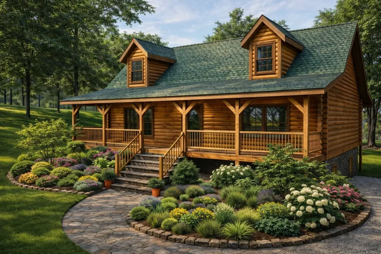 Alderson log cabin exterior